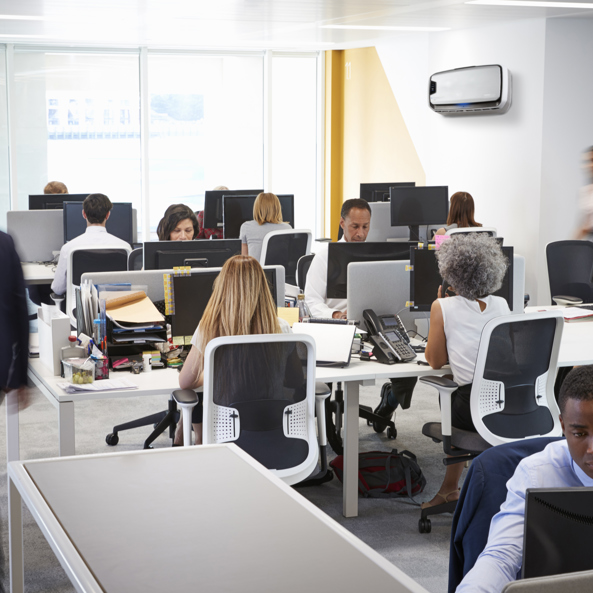 Purificación en oficinas